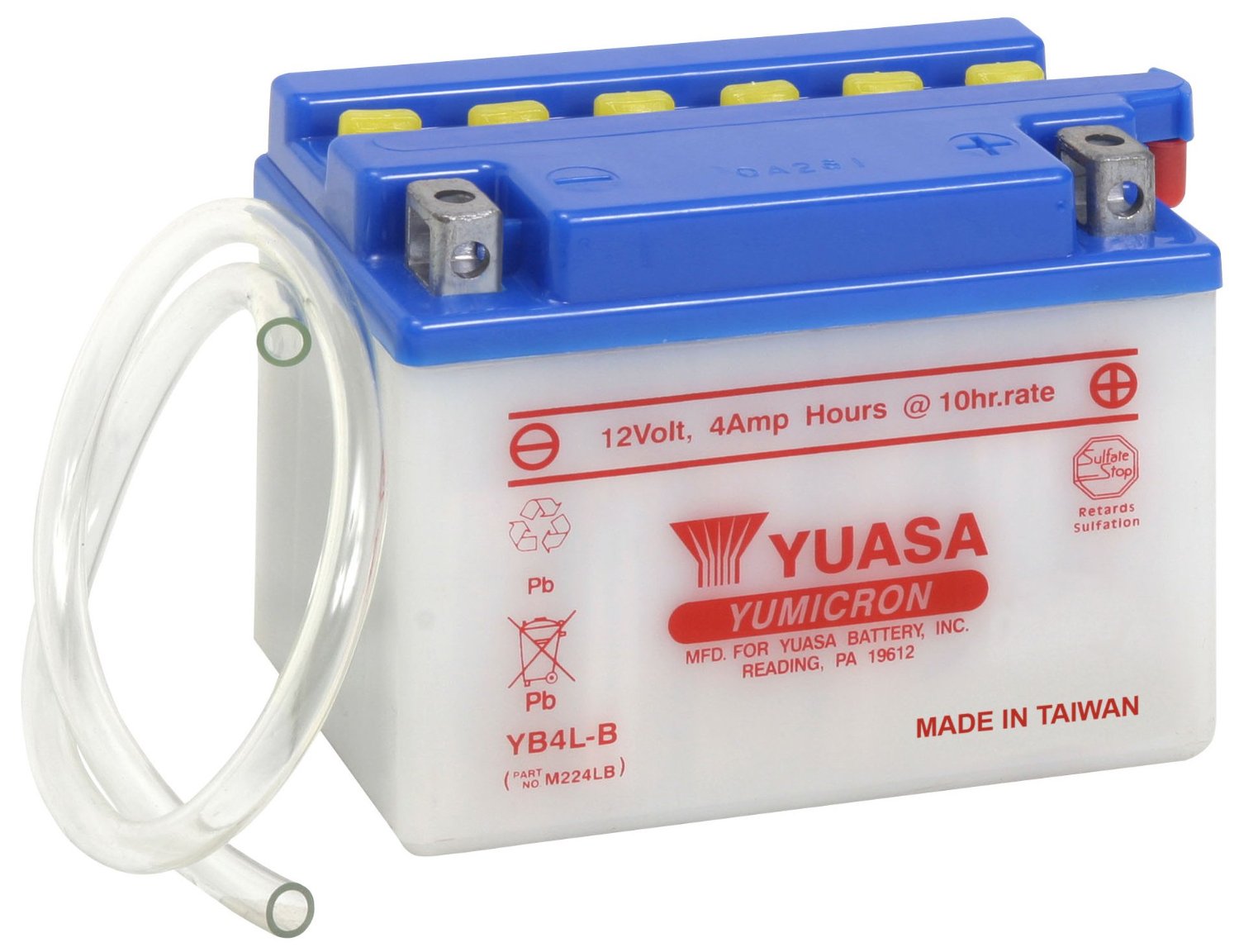 BATERIA YUASA YB 4 -LB (12/ 7/ 9)....10.IN
