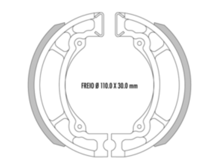 ZAP.FRENO(JGO)SUZUKI 100 AX..........LS/831-FRASLE