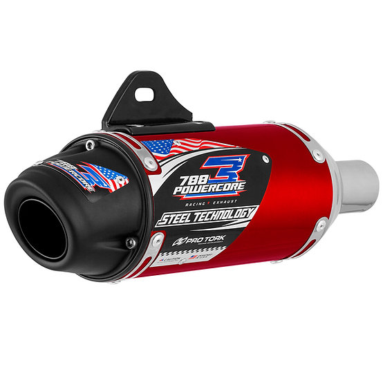 SIL.TURBO CORE3-STEEL HONDA 250 XR TORN ROJO..TORK