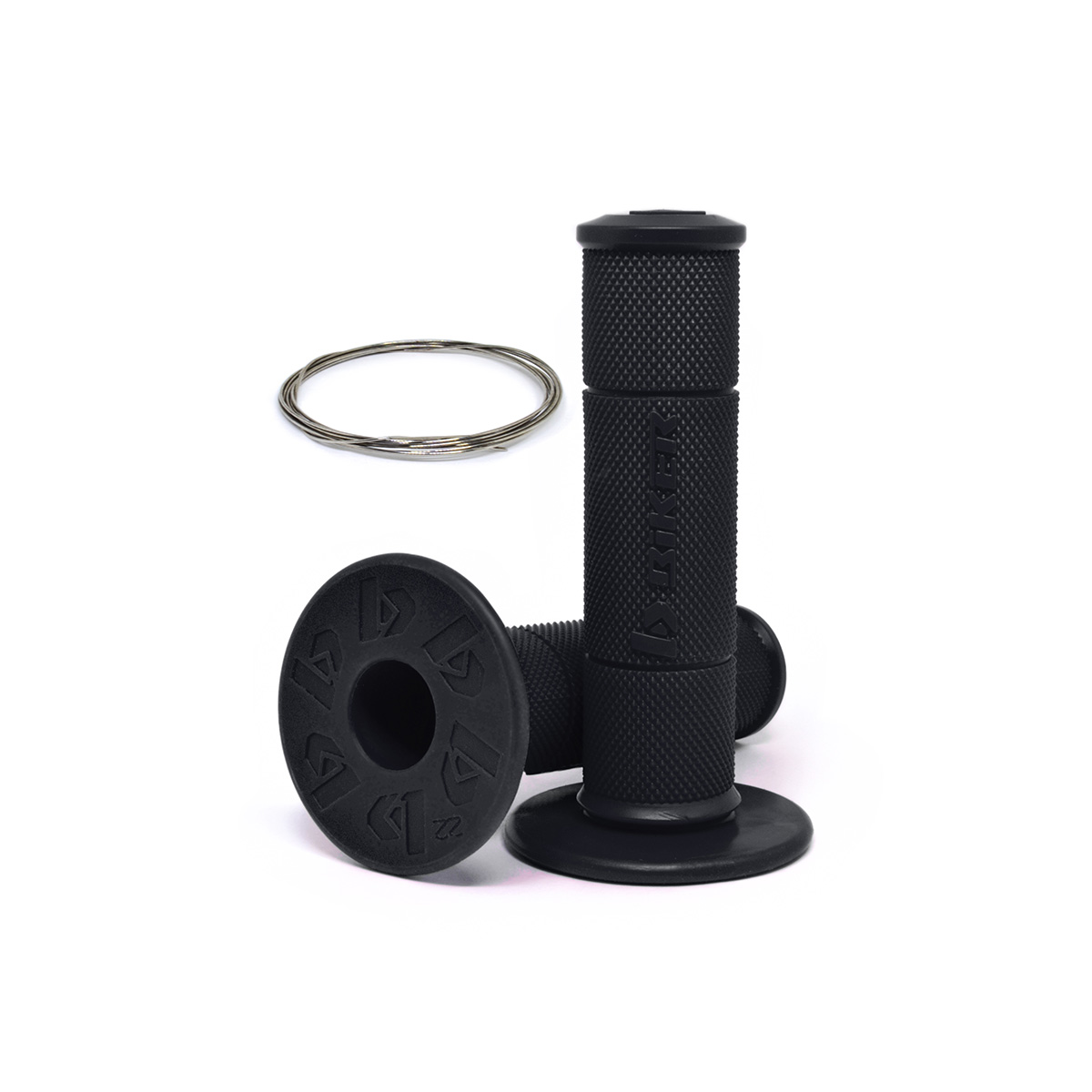PUÑO BIKER DIAMOND GRIP ALAMBRE - NEGRO440111-BR