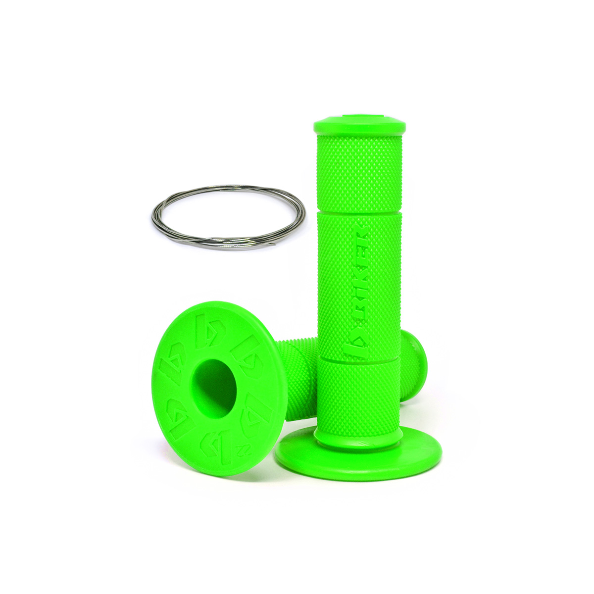 PUÑO BIKER DIAMOND GRIP ALAMBR NEON VERDE442201-BR