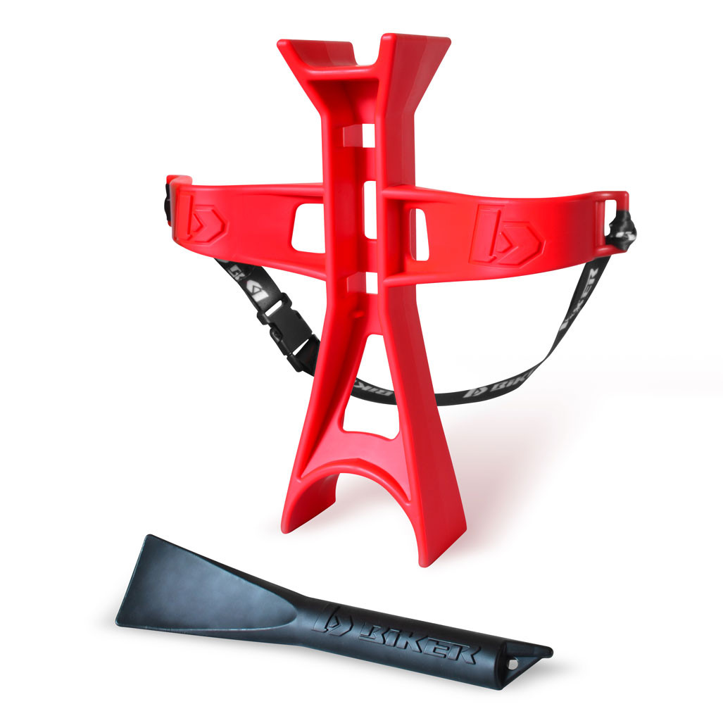 BLOQUEO DE HORQUILLA 250mm C/PA- ROJO 220403-BIKER