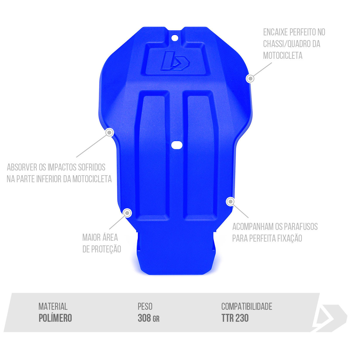 CUBRECARTER YAMAHA 230 TTR... AZUL.-2770303 -BIKER