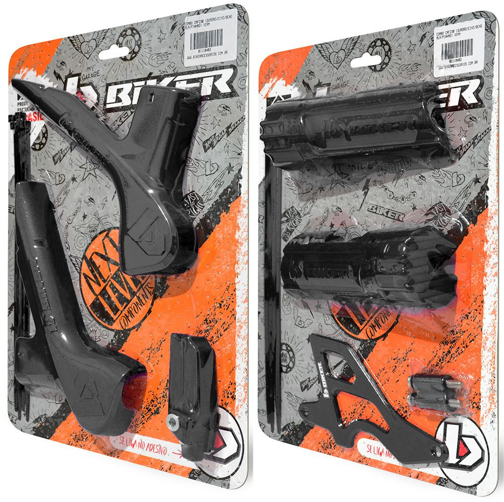 COMBO CRF(CUADRO/EJE/HORQUILLA/PIÑON) NEGRO-BIKER